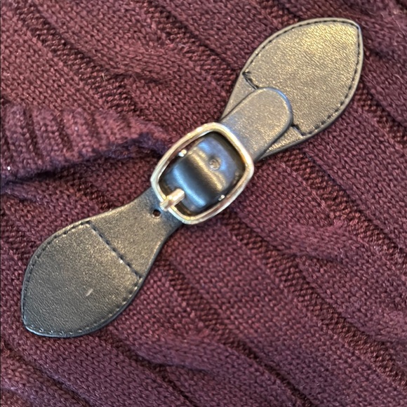 Plum Cable Knit Sweater Dress - Picture 6 of 8